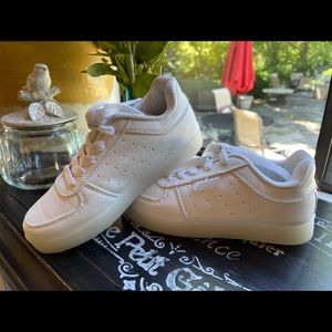 White Lightup Kids Shoes